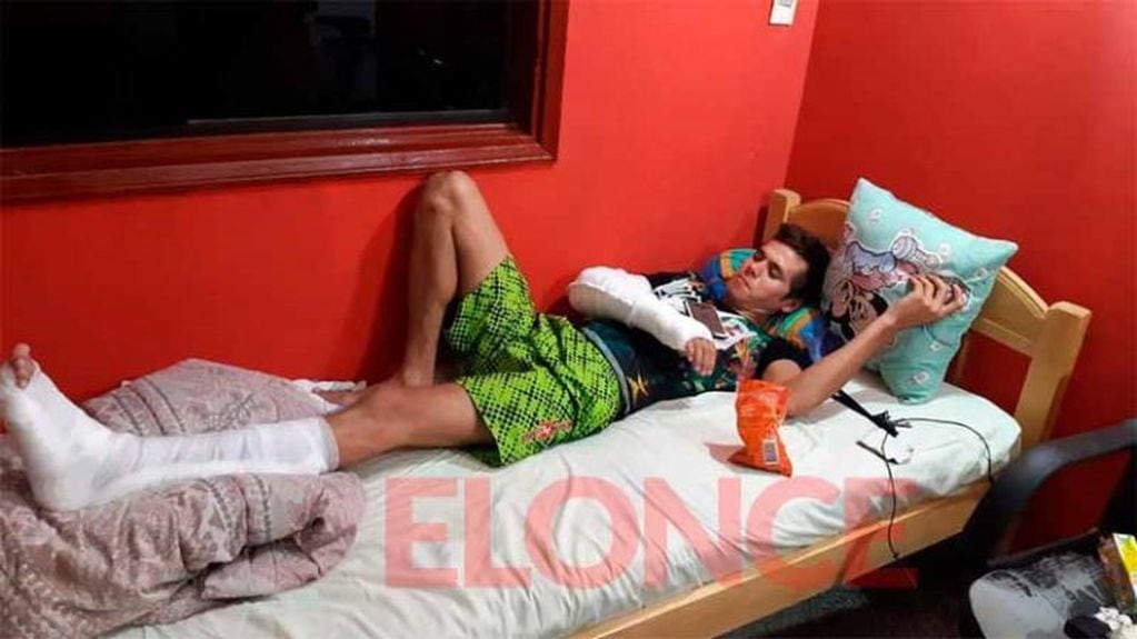 Cristian Alberto Van Lacke se accidentó en Paraguay