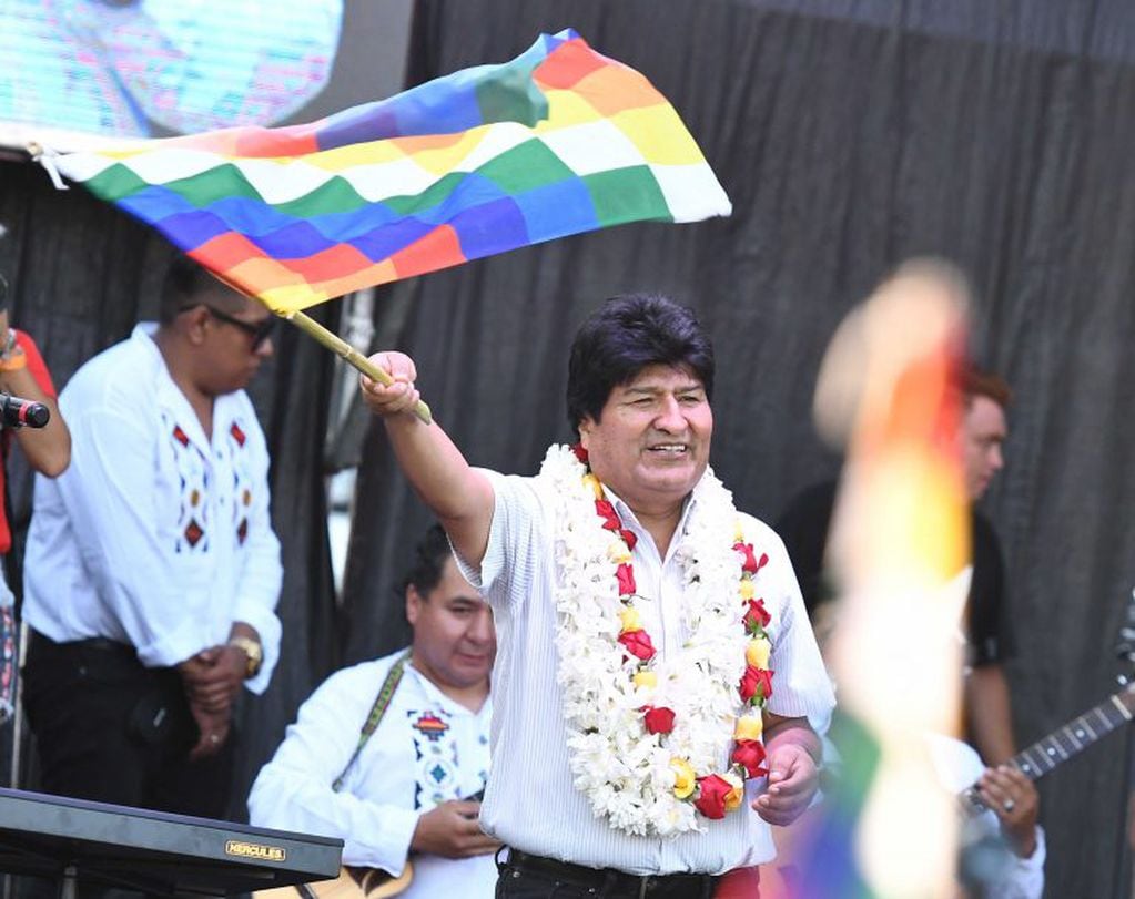 Evo Morales en Argentina.