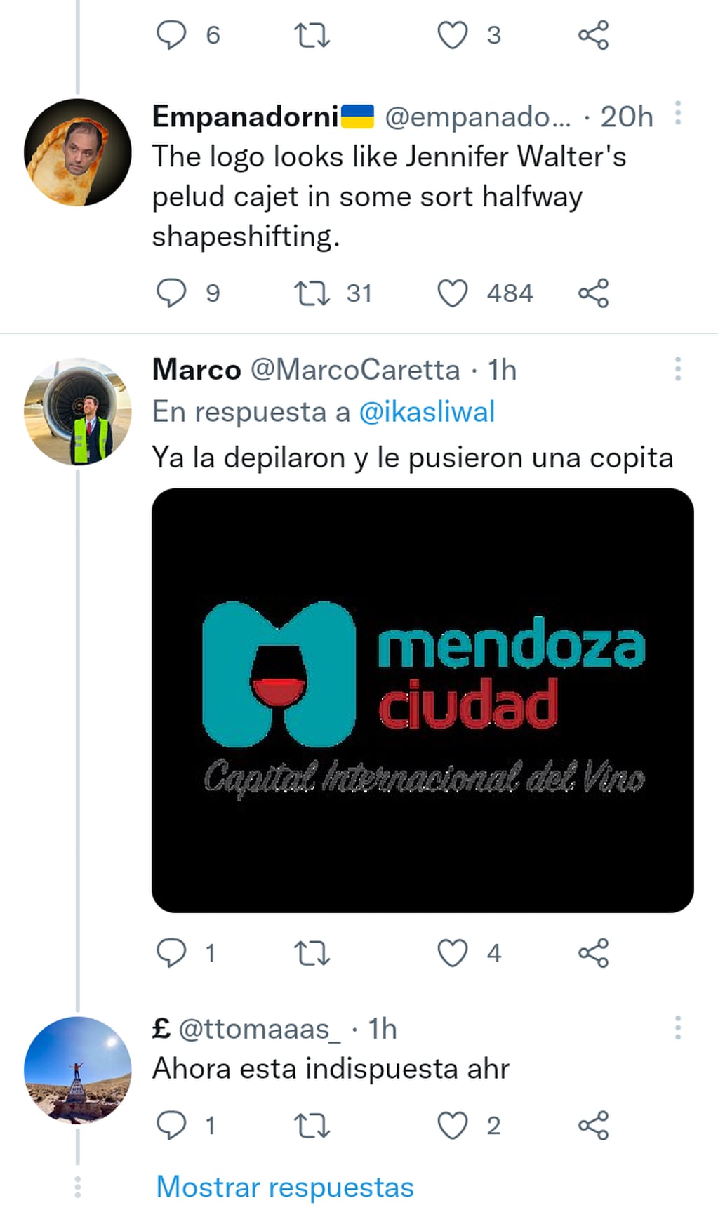 El logo de la Ciudad de Mendoza desató la polémica en Twitter.