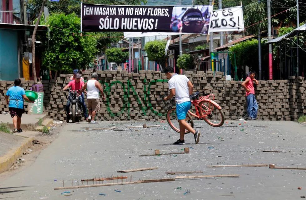 Barricada en Masaya, Nicaragua (Web)