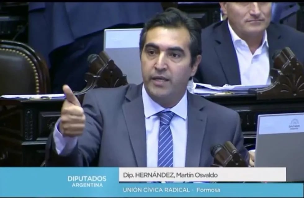 El diputado de Formosa por Cambiemos, Martín Hernández integra la bicameral en el Congreso que tratará el DNU de extinción de dominio.