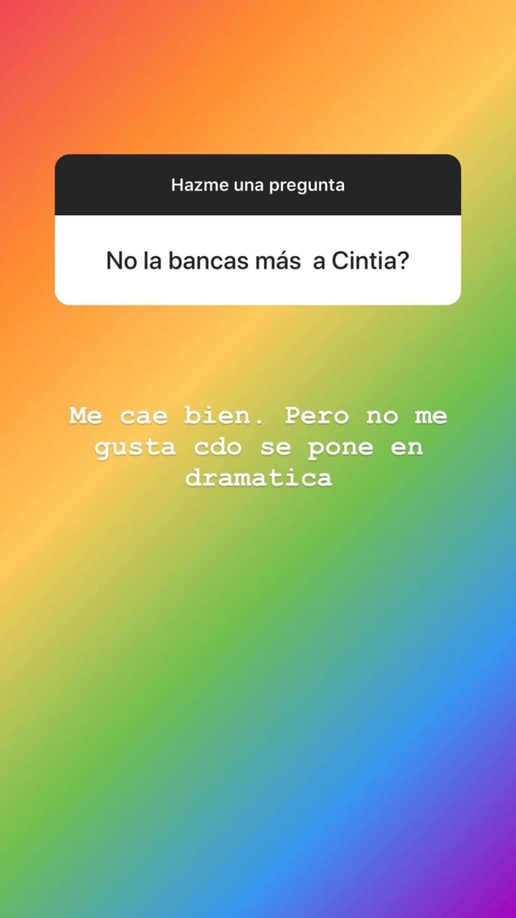 Yanina Latorre dejó en evidencia que no tiene una excelente relación con Cinthia Fernández (Foto: Instagram/ @yanilatorre)