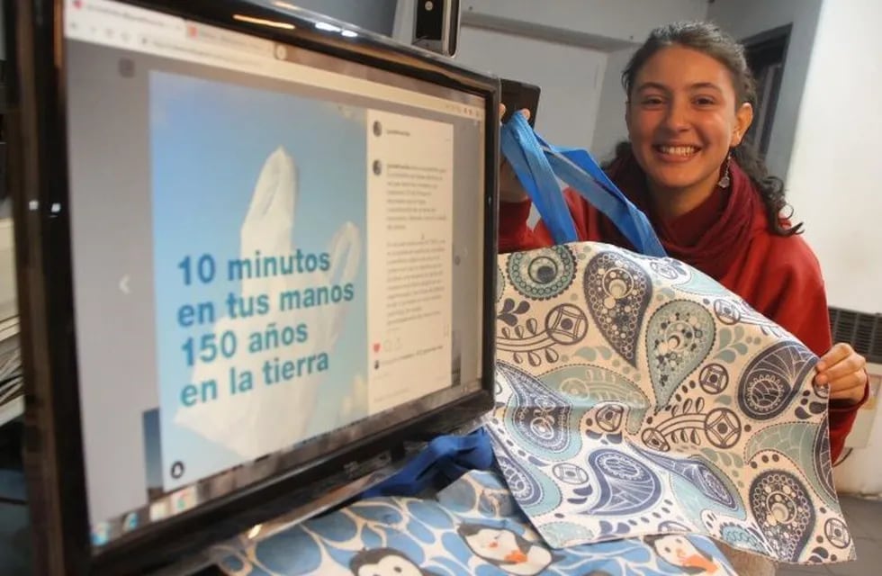Guadalupe Huertas, la joven sanjuanina que inició una campaña ecológica.