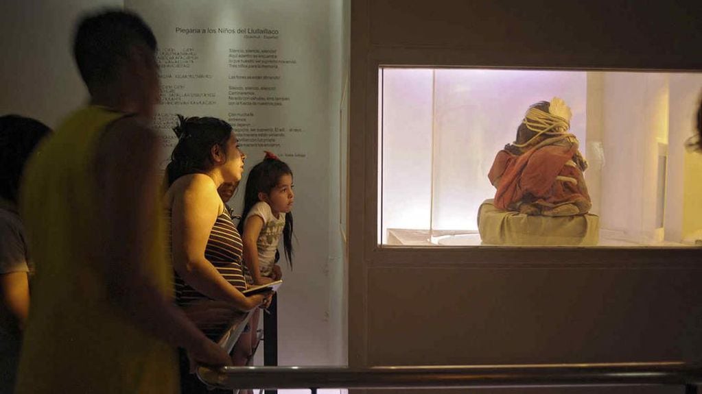 Una de las momias de niños exhibidas en el museo de Salta. (Gobierno de la Provincia de Salta)