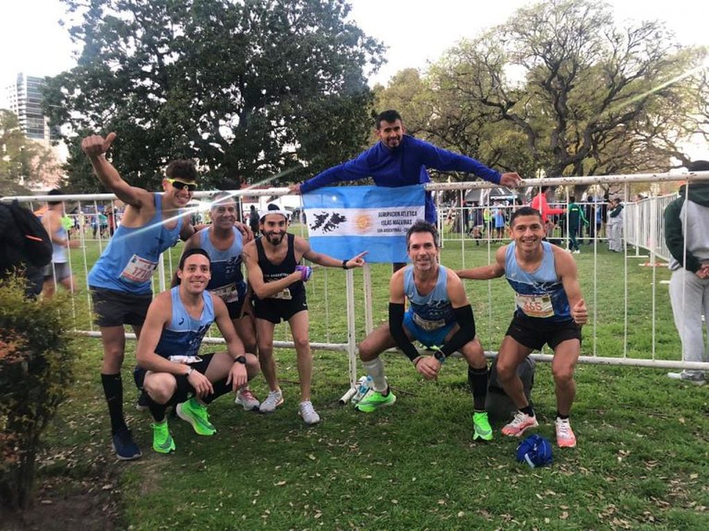Maratón 42 K en Buenos Aires con varios cordobeses participando.