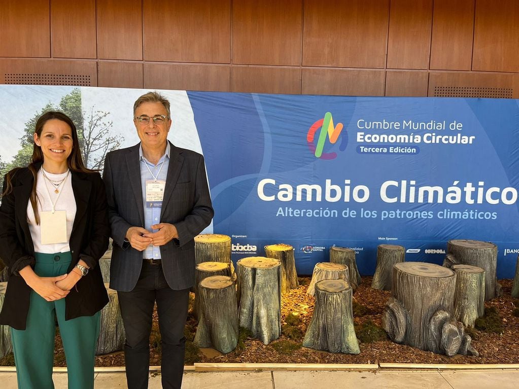 María Paz Caruso y Luis Castellano en la Cumbre Mundial de Economía Circular