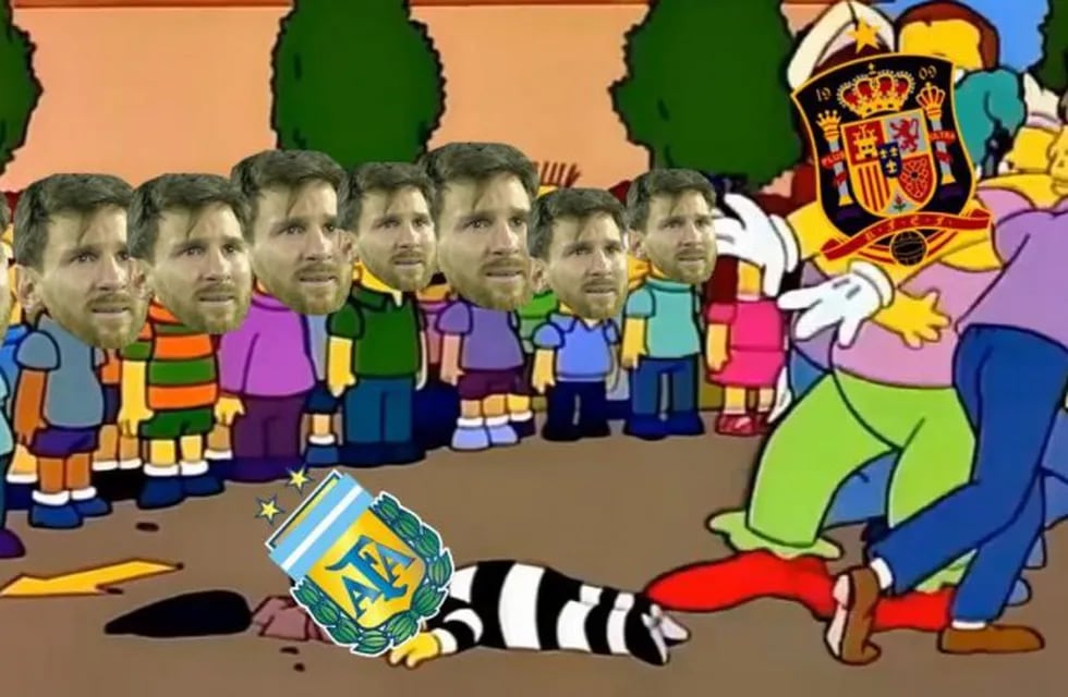 Los memes de la goleada española sobre Argentina.