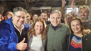 Elecciones 2023: Gustavo Brandán, Paola Nanini, Martín Llaryora y Myrian Prunotto.  Nanini ganó las elecciones y será la nueva intendenta.