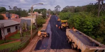 Pavimento Urbano se encuentra realizando obras en Puerto Iguazú