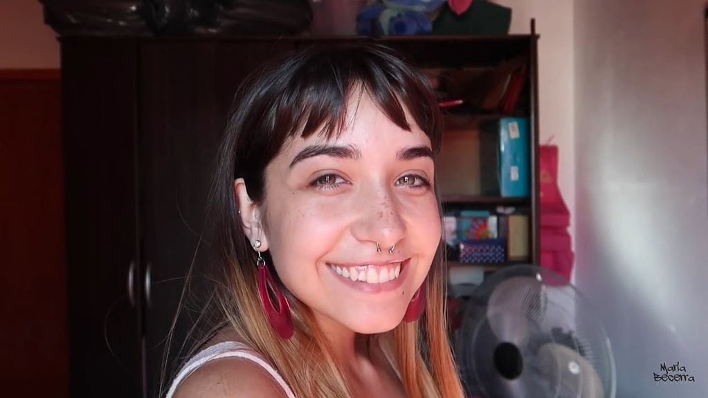 María Becerra en sus comienzos como youtuber
