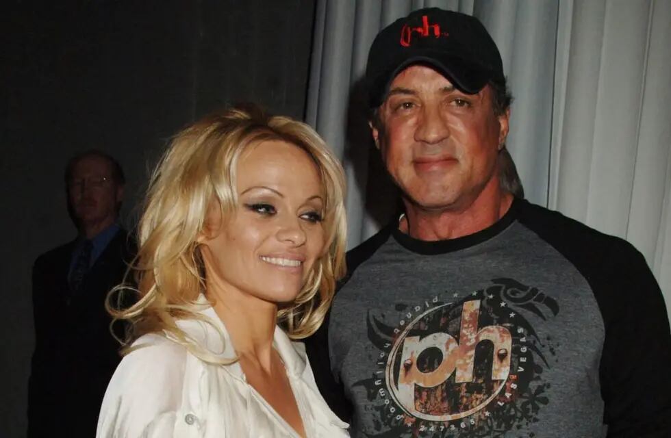 Pamela Anderson y Sylvester Stallone.