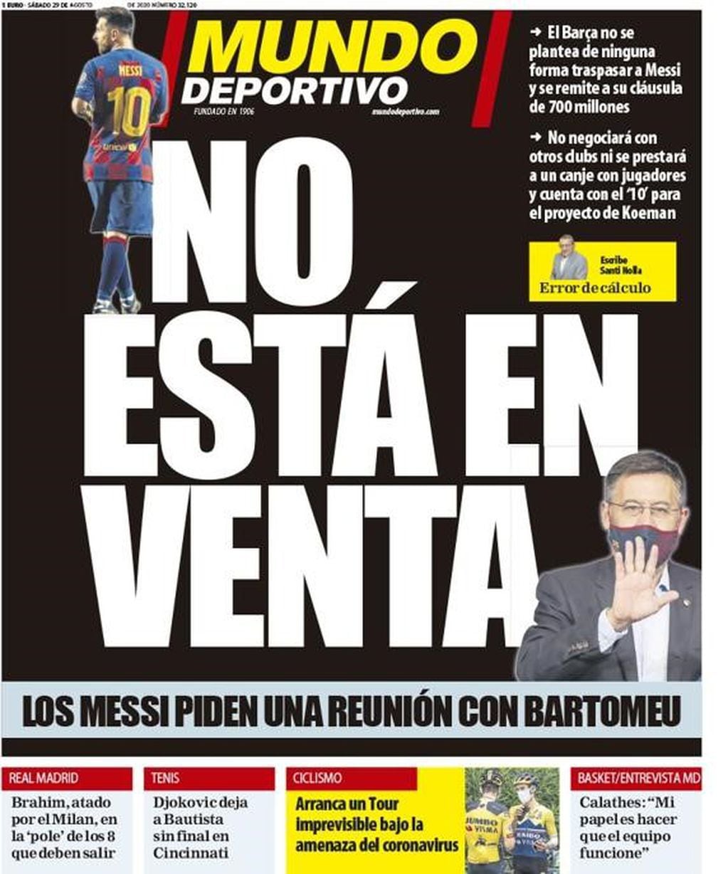 Messi vuelve a copar las tapas en España
