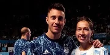 Vaporaki y Espinoza con la Selección Argentina