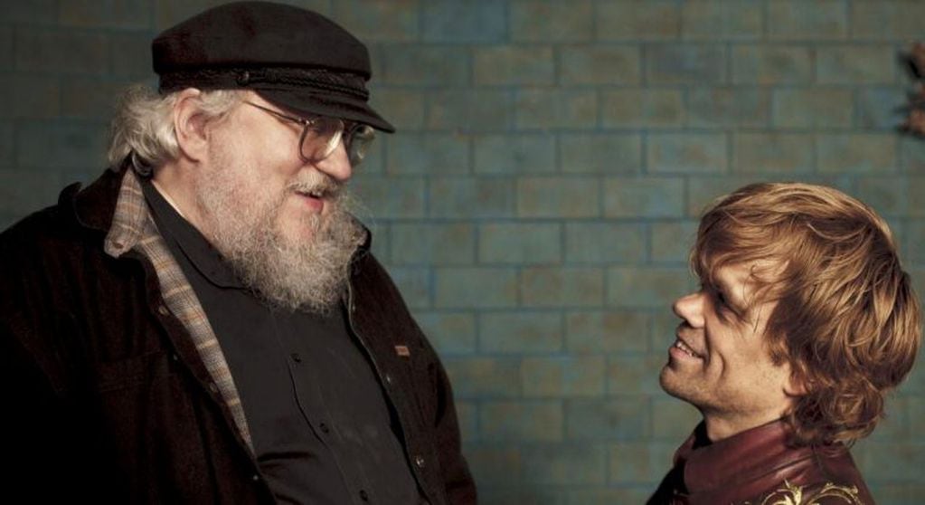 George R.R. Martin junto a Peter Dinklage (Tyrion) (web)