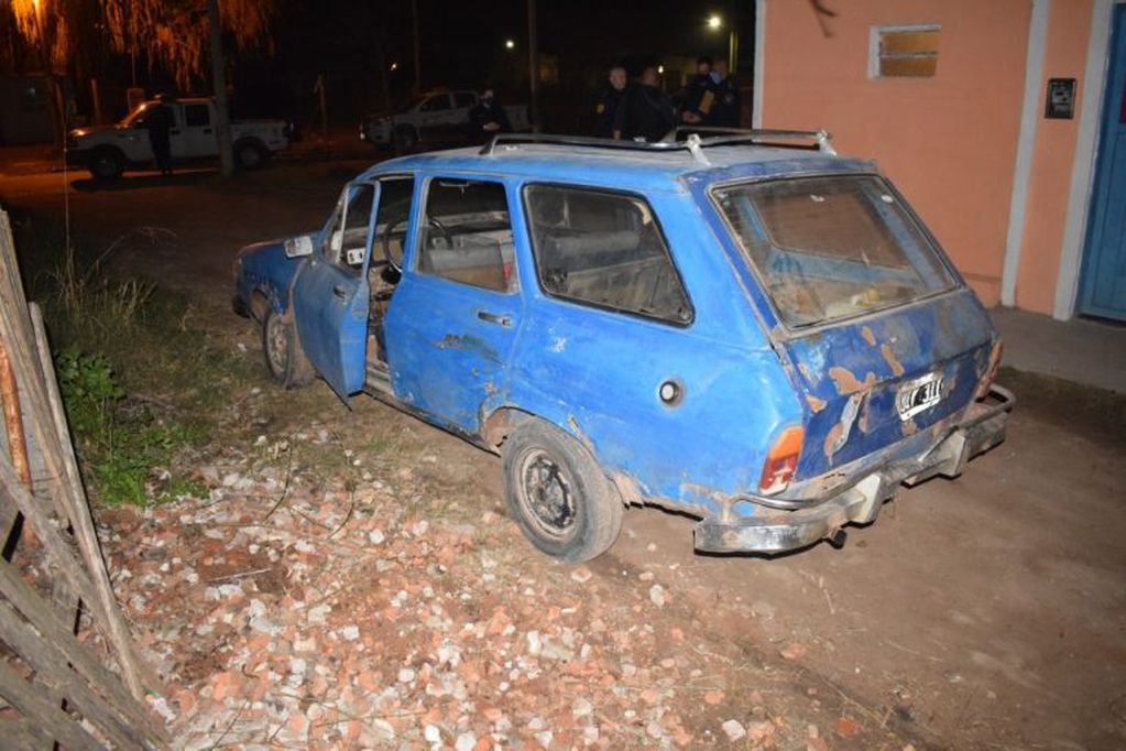Vehículo que abordaban los delincuentes
Crédito: Policía Gualeguaychú