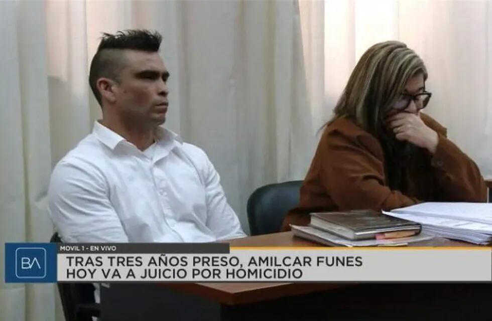 Amilcar Funes se sentó en el banquillo de los acusados.