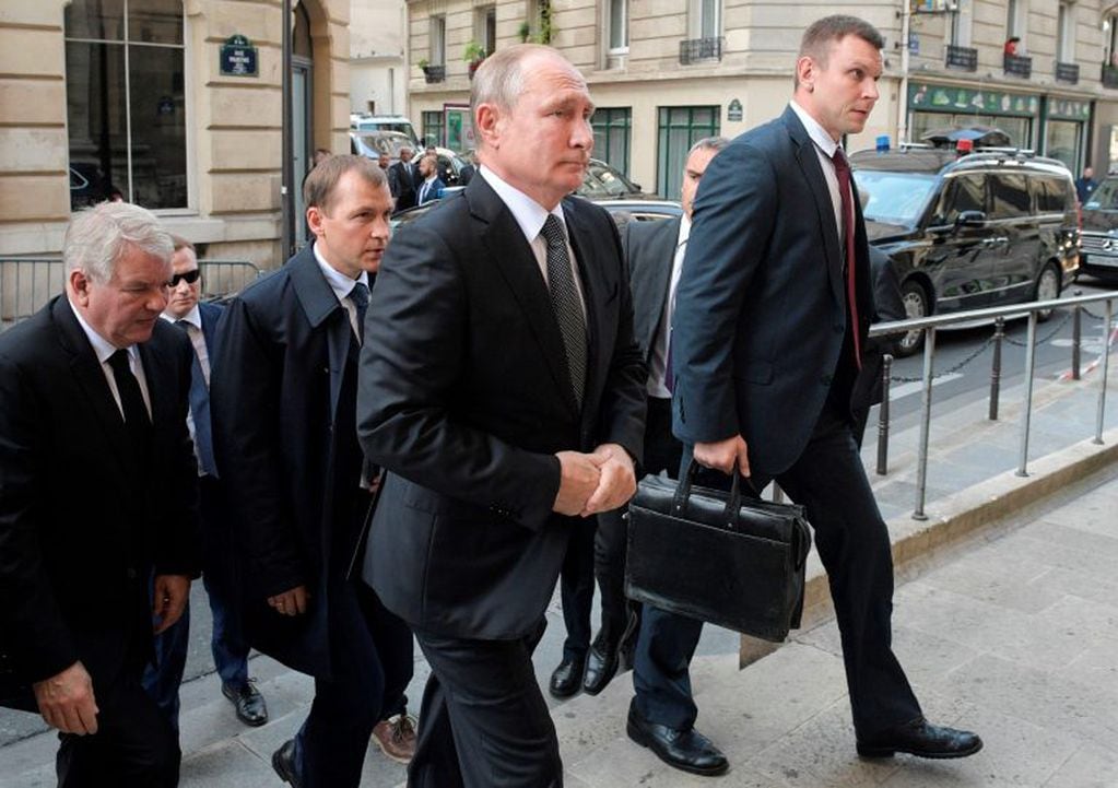 El presidente ruso, Vladimir Putin llegó a París para asistir a la ceremonia. Foto: Alexei Druzhinin/ SPUTNIK/AFP.