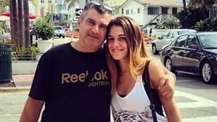 Camila Homs y su papá