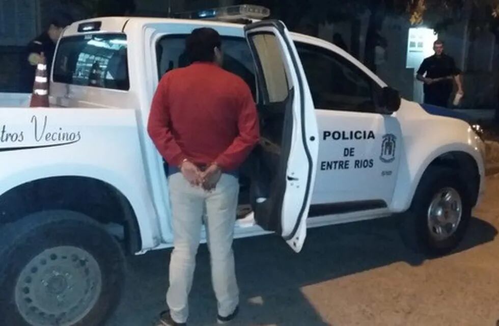 Operativo detención\nCrédito: Policía E. Ríos