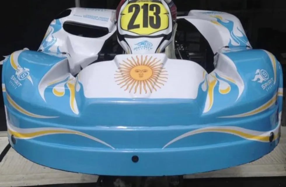 Karting del equipo argentino que conducirán Rafael Morgenstern, Matías Rossi y Franco Vivian en Brasil. (Twitter de Rafa Morgenstern)