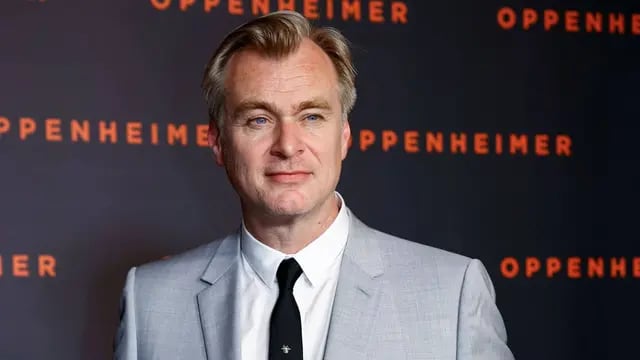 Christopher Nolan en la premiere de Oppenheimer