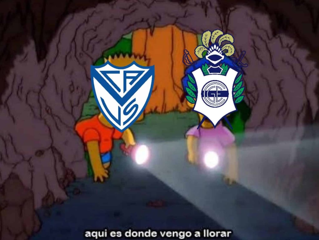 Vélez y Gimnasia y Esgrima de La Plata, llorando juntos por el nuevo triunfo del Pincha.