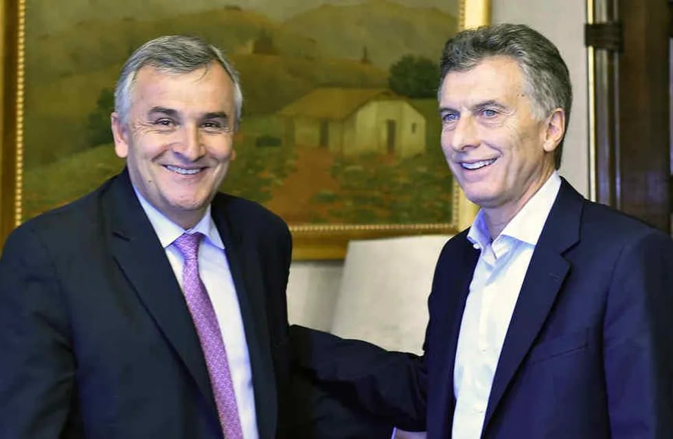 Mauricio Macri junto a Gerardo Morales.
