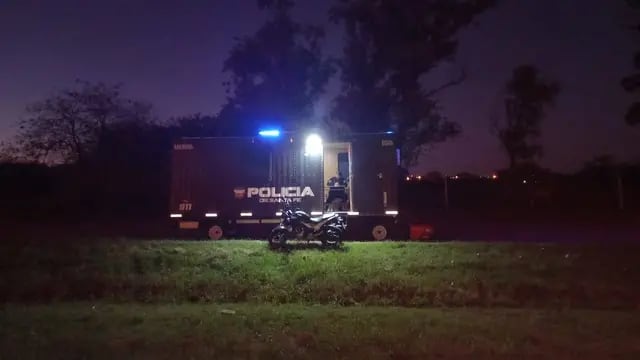 Garita de la Policía de Santa Fe en la Autopista Rosario-Córdoba