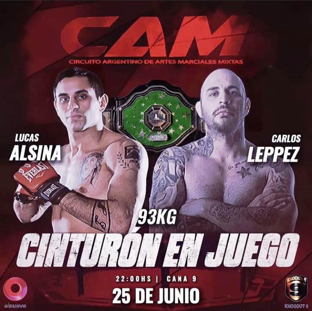 Carlos Leppez, en la presentación de la pelea por el título argentino de la MMA.