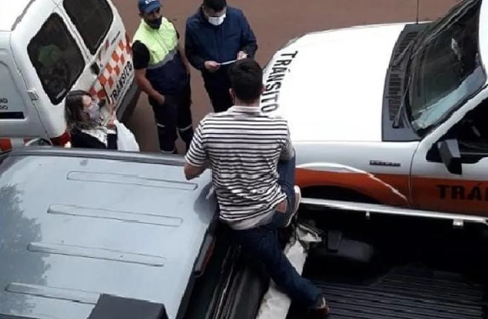 Eldorado: agentes de tránsito intervinieron una camioneta por incumplimientos con la SEM