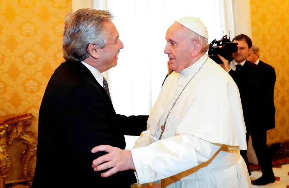 El último encuentro entre Alberto Fernández y el Papa fue el 31 de enero de 2020. (Clarín)