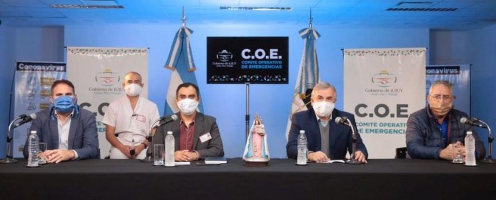 El COE Jujuy produjo su Informe N° 36, presentado desde el estudio de TV armado ad hoc en la Ciudad Cutural.