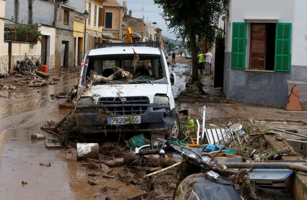 Al menos diez muertos a causa de las lluvias torrenciales en isla española de Mallorca (Foto: Enrique Calvo/REUTERS)