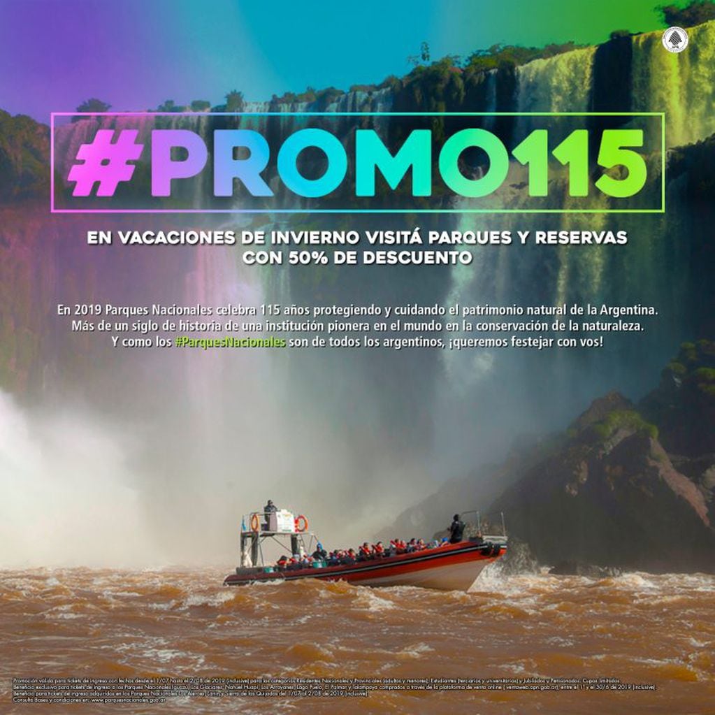 Promo 115, descuentos en entradas a Cataratas