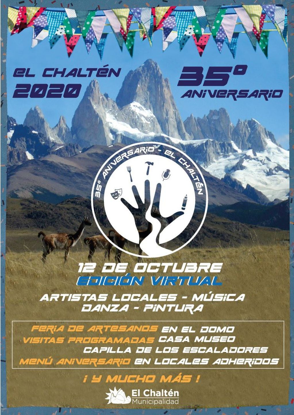 El 12 de octubre, El Chaltén celebra sus 35 años.