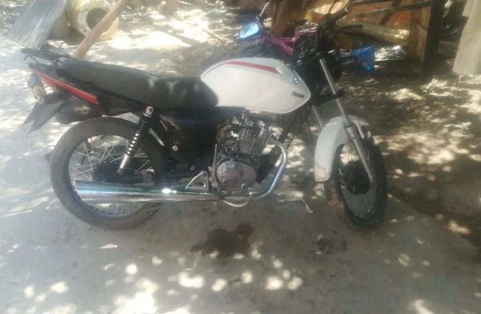 La moto 150cc que le robaron a un sanjuanino del depósito judicial.