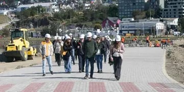 Funcionarios de Nación y de CAF recorrieron obras en Ushuaia