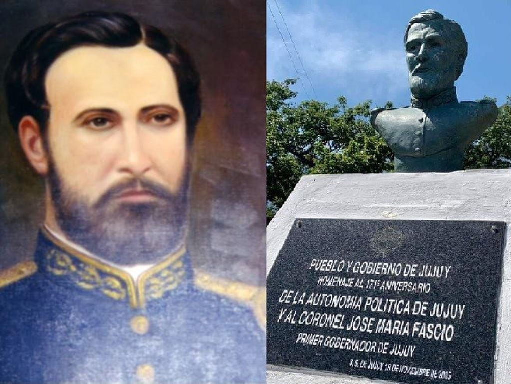 El coronel español José María Fascio se asentó en Jujuy en 1825. Vivió aquí diez años y fue el primer gobernador de la Provincia.