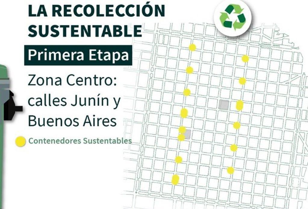 Zona del casco histórico de Posadas donde comenzó la experiencia de recolección sustentable.
