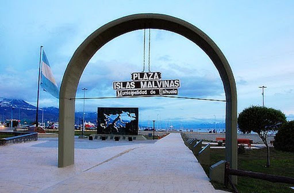 Plaza Islas Malvinas en Ushuaia