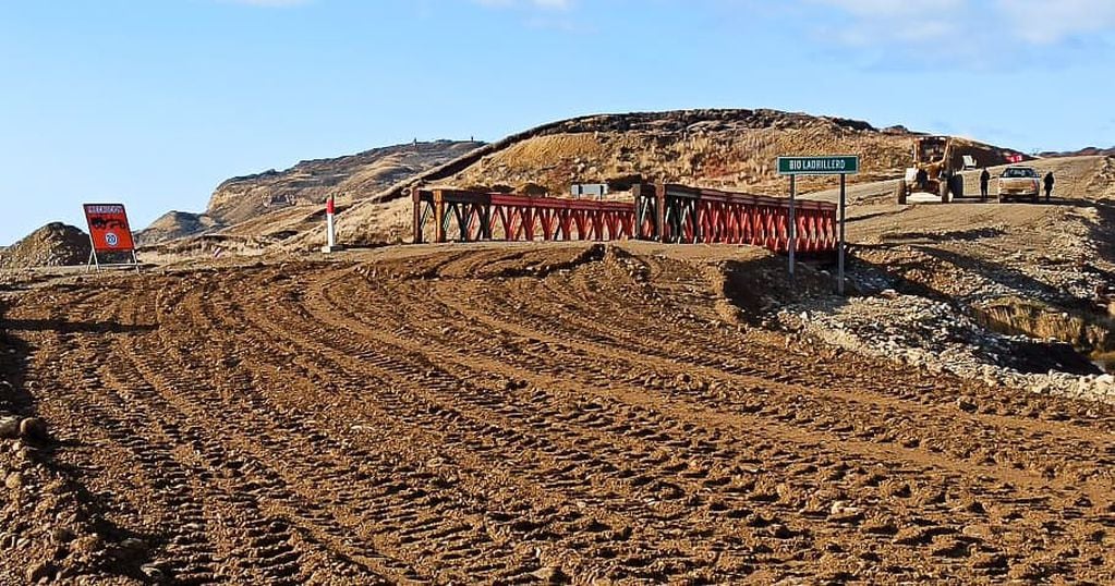 Tierra del Fuego: reforzaron la conexión vial con el cambio de puente en la ruta nacional “A”