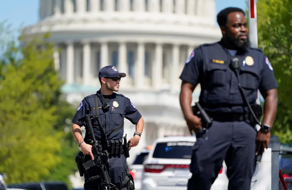 Amenaza de bomba en el Capitolio. (AP/Patrick Semansky)