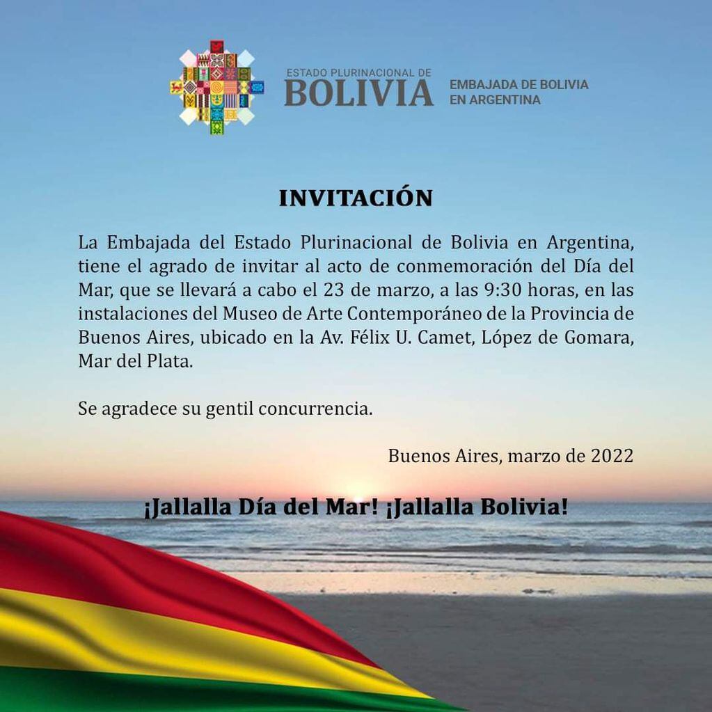Bolivia ratifica su demanda histórica de retornar al mar con soberanía y dignidad