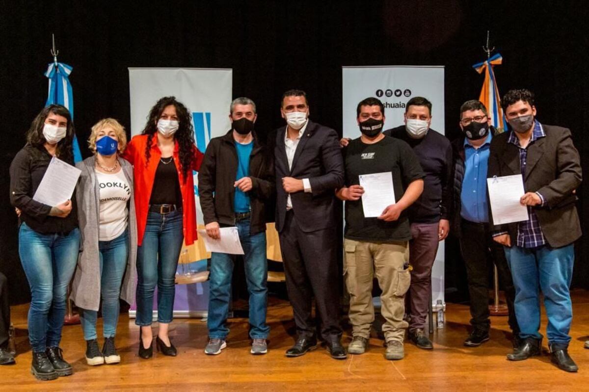 Walter Vuoto encabezó el acto