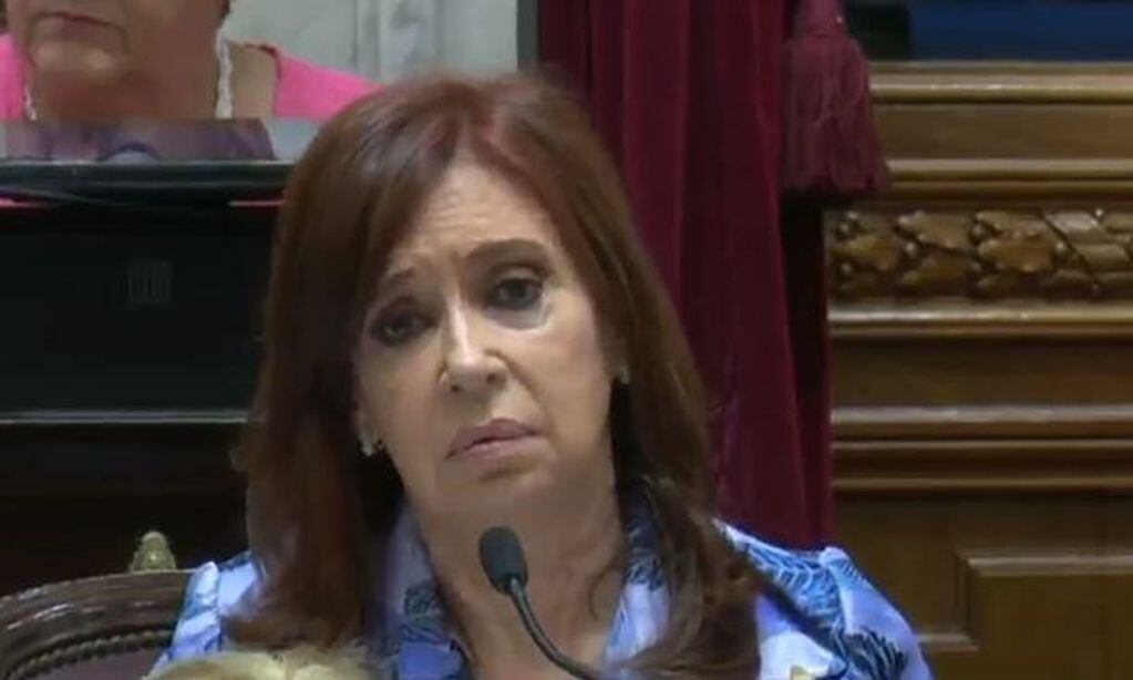 Cristina Kirchner en el Senado (Web)