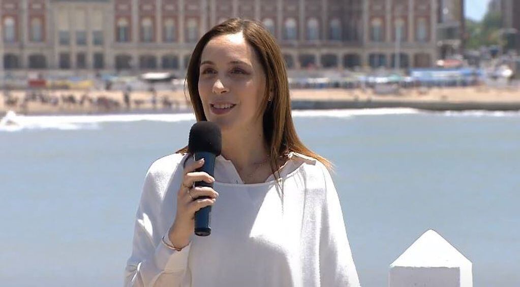 María Eugenia Vidal en Mar del Plata.
