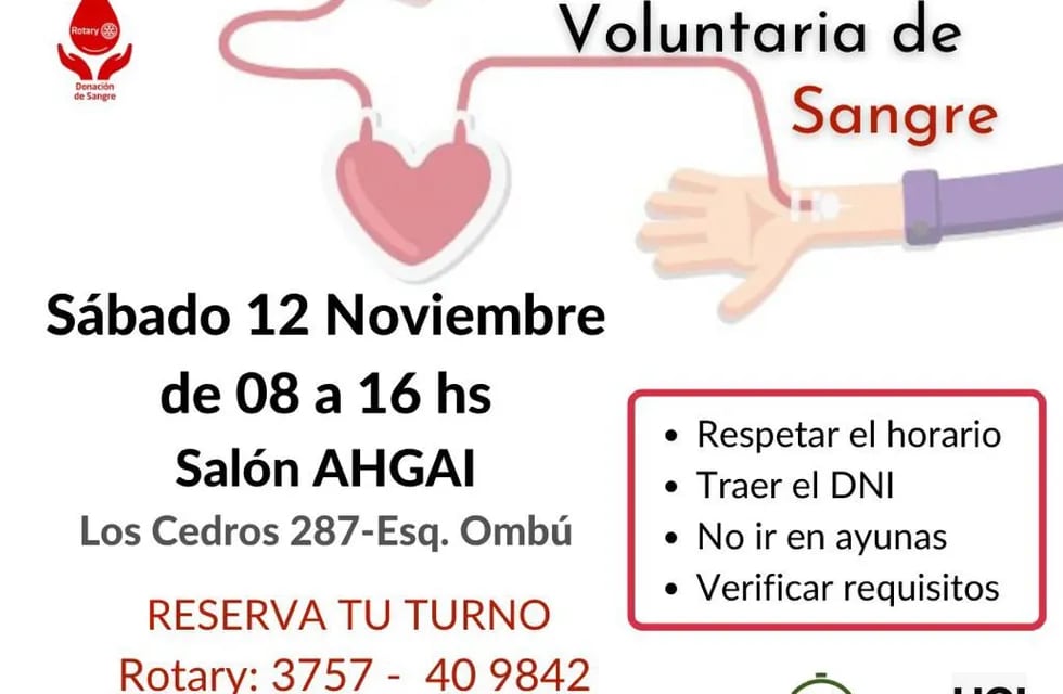 Puerto Iguazú tendrá una nueva jornada de donación de sangre voluntaria.