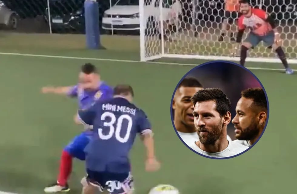 El video del "mini Messi" que la rompe en las redes sociales.
