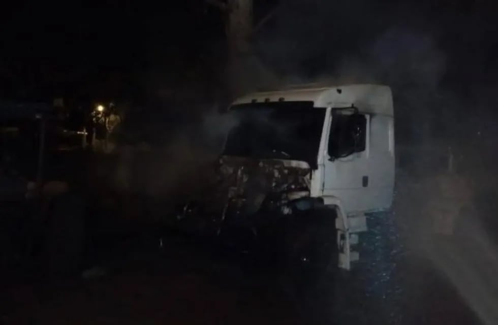 Se incendió un camión en Puerto Rico y habría sido intencional