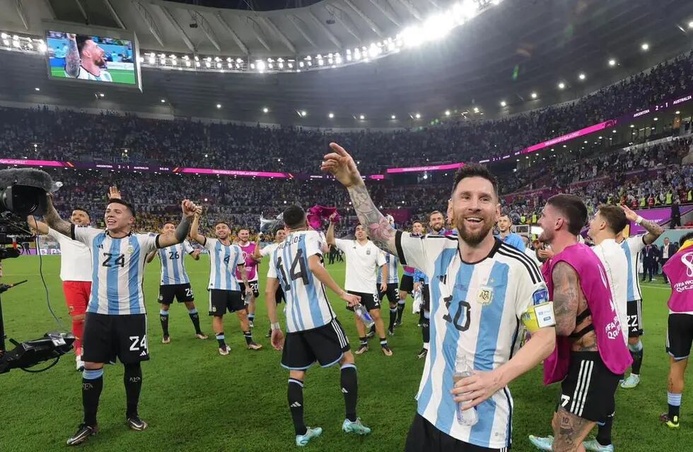 Lionel Messi, feliz tras el pase a cuartos de final. Foto: @leomessi